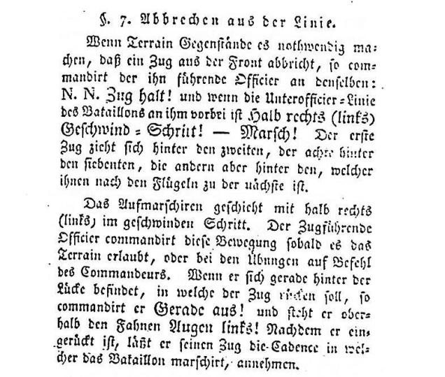 Prussian 1812 Regulations